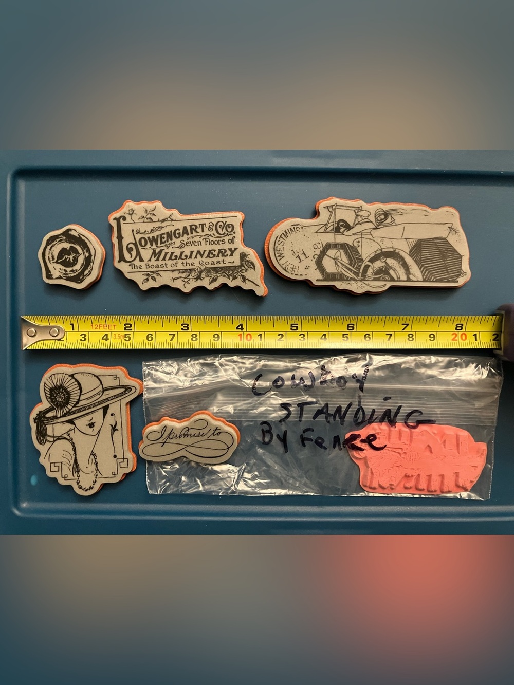 Rubber Stamps - Old Fashioned Theme - Ready to be Mounted